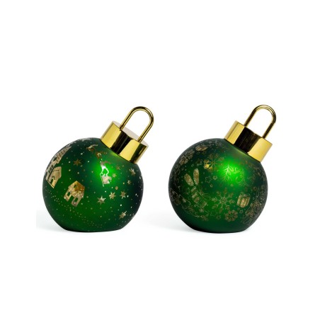 Palla in vetro con luci