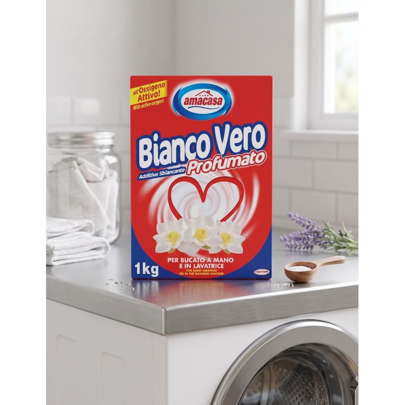 Additivo igienizzante, sbiancante e smacchiante per la lavatrice