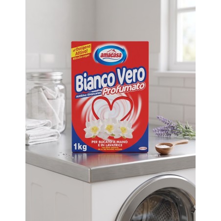 Additivo igienizzante, sbiancante e smacchiante per la lavatrice