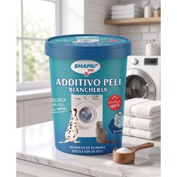 Additivo che dissolve ed elimina i peli degli animali sulla biancheria